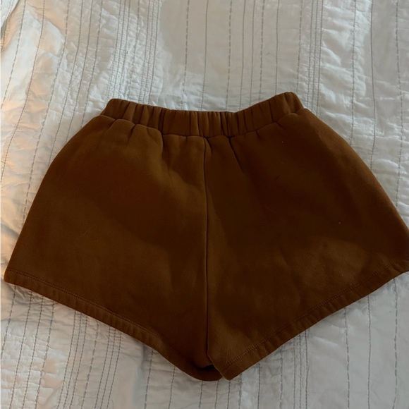 Princess Polly Chocolate Brown Athletic Shorts - Picture 2 of 3